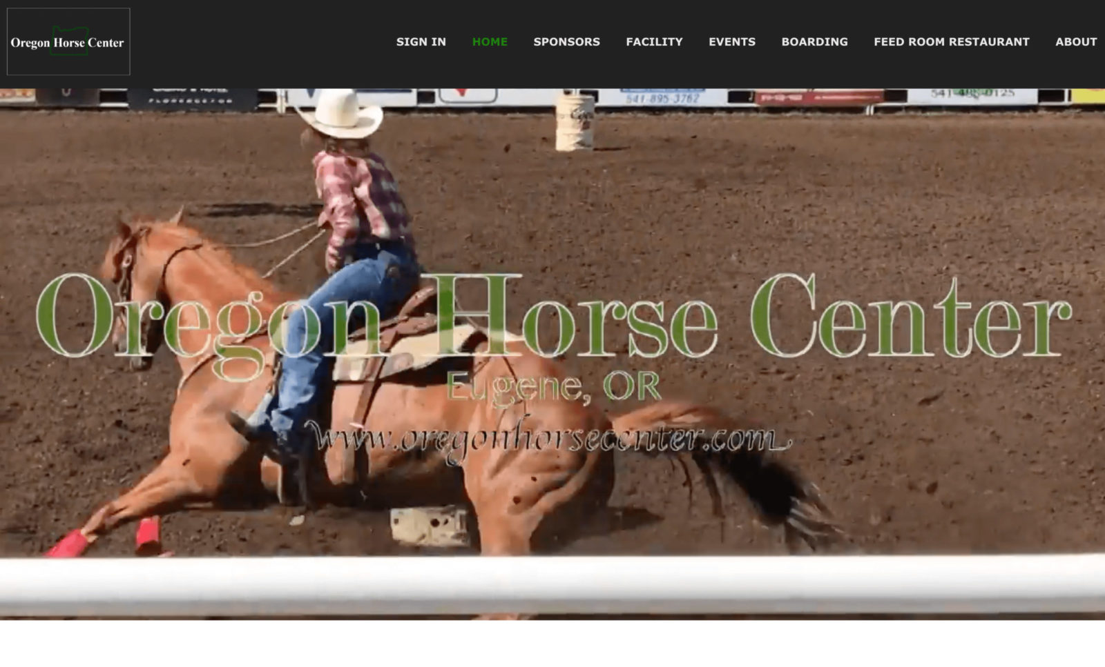 Oregon Horse Center Website